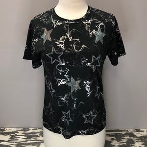 Day G One Size Shirt with Small Rhinestone Stars
